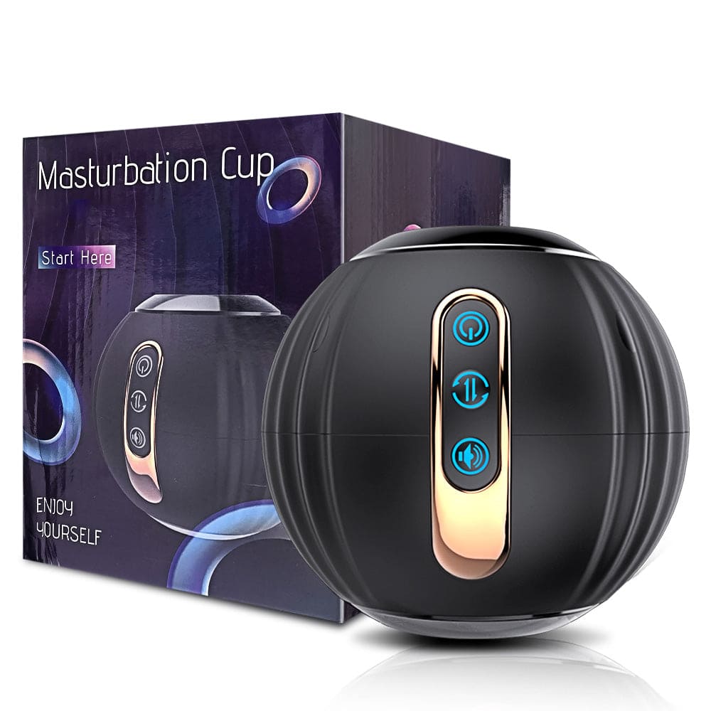 Pumpkin Bomb & Automatic Rotating Male Masturbator Penis Stimulator