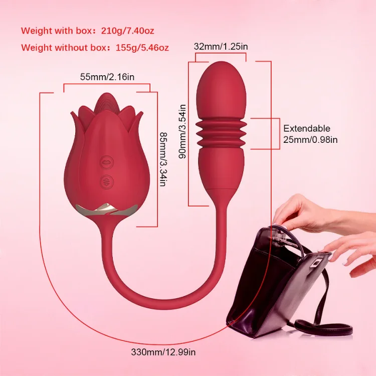 Rose Vibration Tongue Vibrator Egg Vibrator Thrusting Vibrators