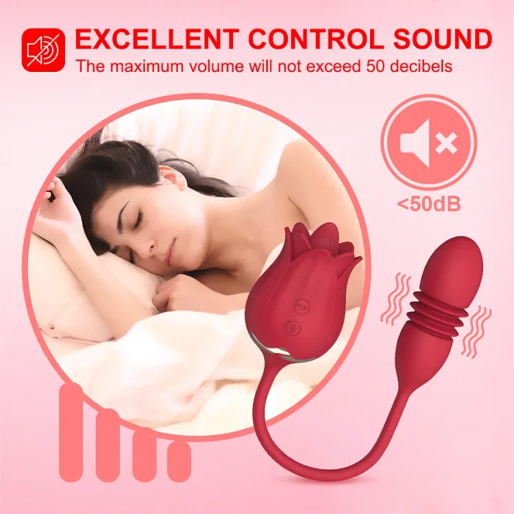 Rose Vibration Tongue Vibrator Egg Vibrator Thrusting Vibrators