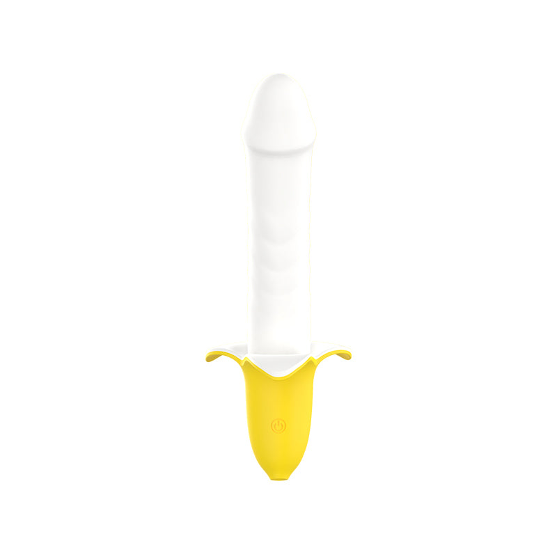 Silicone Banana Dildo Automatic Retractable Masturbator