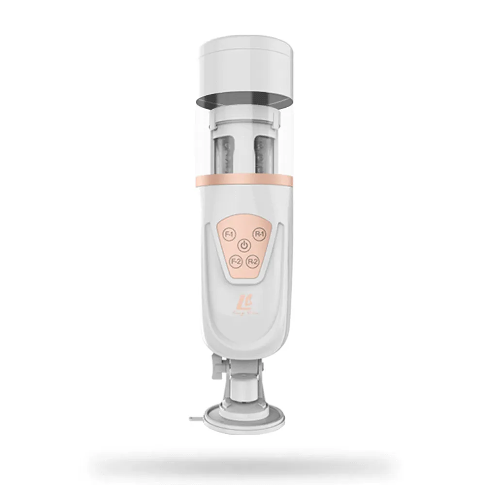 ThunderRush Automatic Telescopic Air Bag Men's Masturbation Cup with 10 Vibrations 5 Speeds 4d Channel with Suction Base