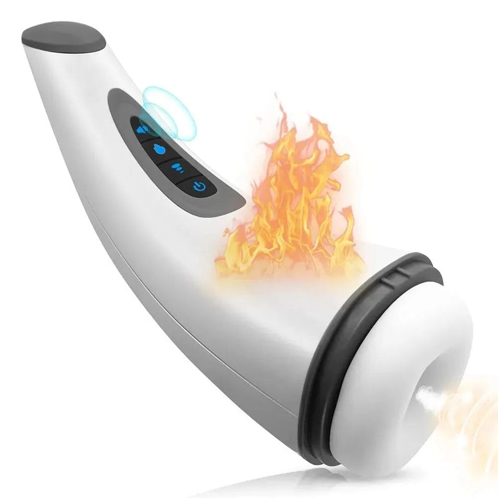 SparkSolo 7 Vibration 3 Sucking Smart Heating Automatic Male Masturbator Hands Free Blowjob Pleasure Realistic Textured Ultra-Soft Blowjob Toy