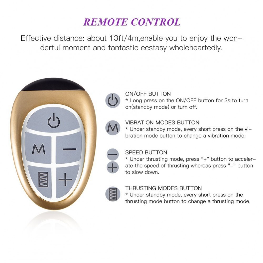 Stroking Automatic Adjustable Rechargeable Masturbation Sex Machine Heating Dildo