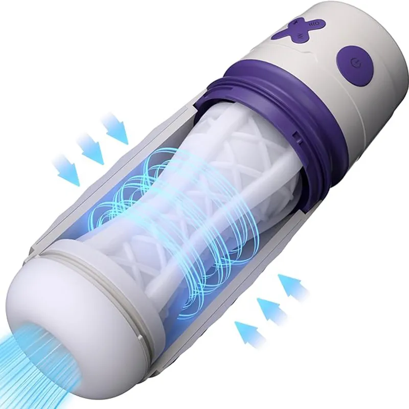 7 Types Of Vibration Thrusting And Sucking APP Remote Control Male Masturbator