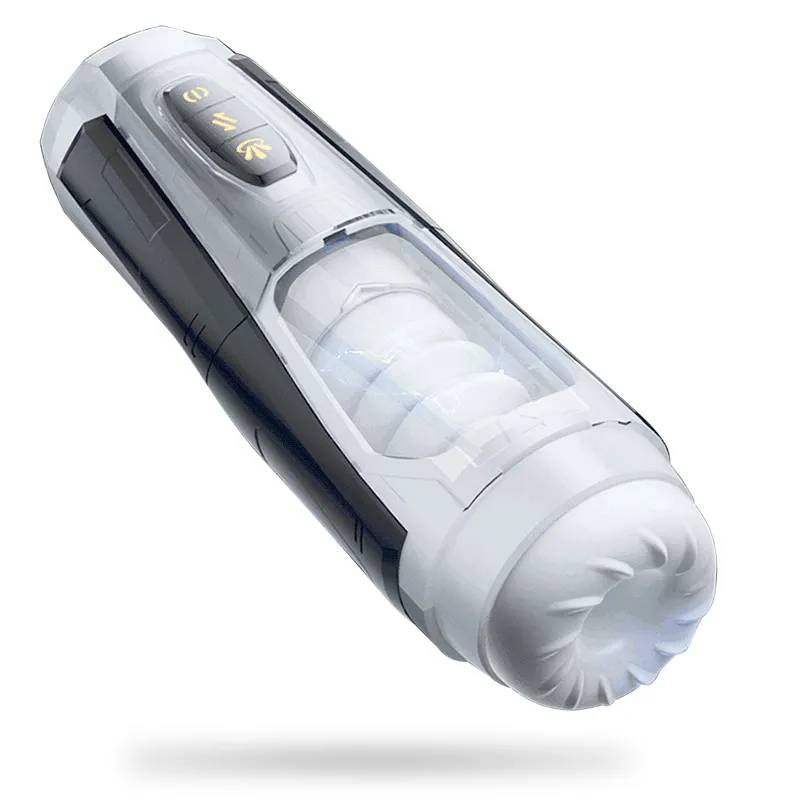 Male Masturbator 7 Thrust & Rotate Modes , Lifelike USB Recharge with 3D Real Texture Sleeve with Voice Adult Sex Toy for Men