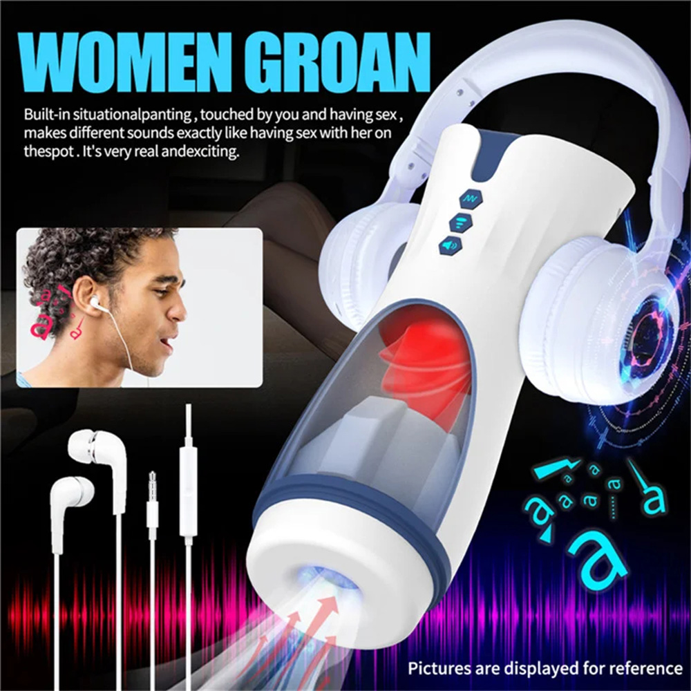 Tongue Licking Pronunciation Masturbation Cup Male Masturbator