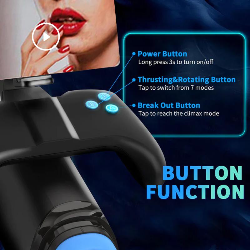 UXOL-7-Frequency Suction & 7-Frequency  Vibration Heating Male Masturbator