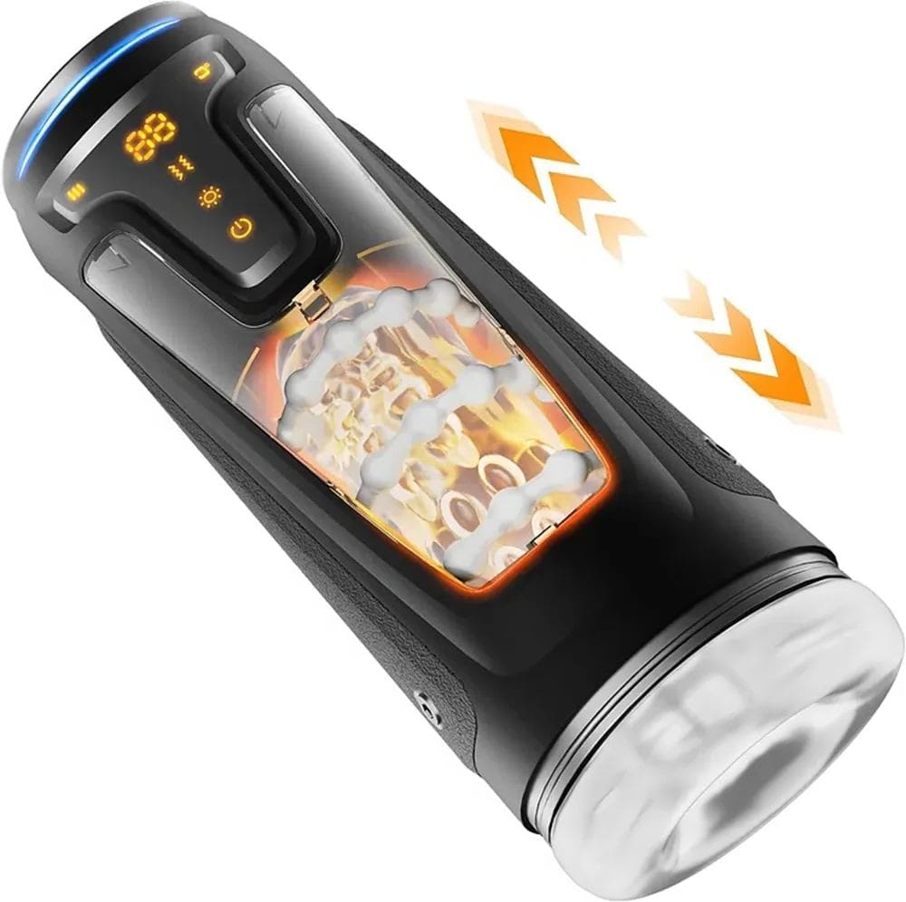 Victor - 3 in 1 Male Masturbator 9 Vibrating & 8 Thrusting Modes & 2 Heating Levels Male Sex Toys