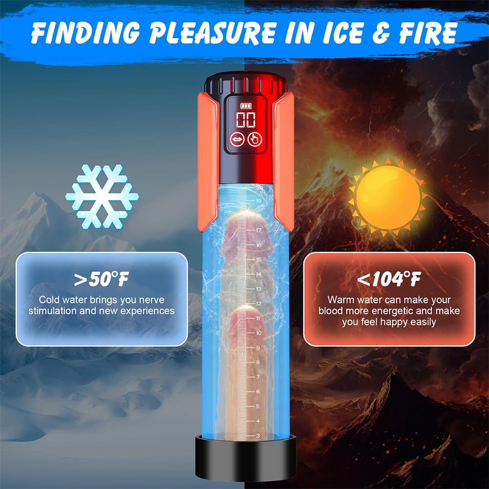 Waterproof Vacuum Male Masturbator Extension Pump