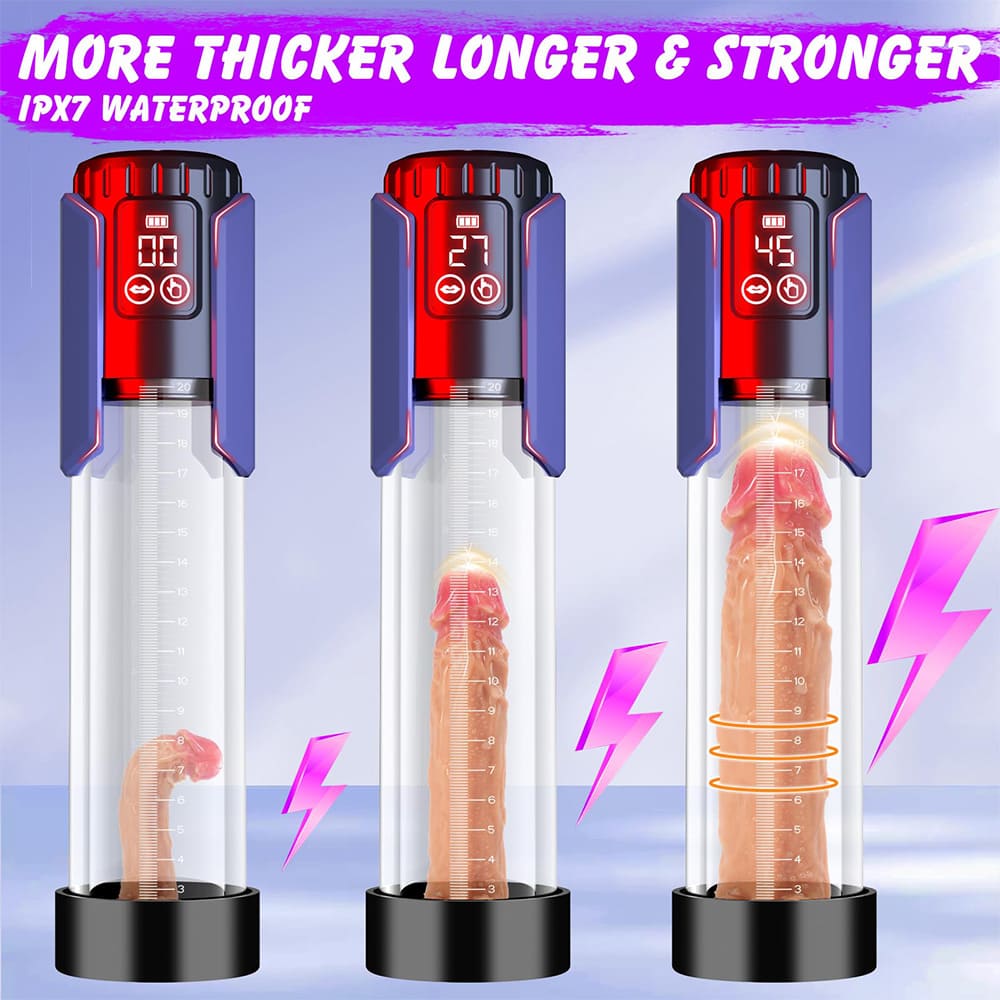 penis pump with vibrator Male Penis Pump Vacuum Vibrator Man Penis Massager Glans Head Enhancer  Exercise