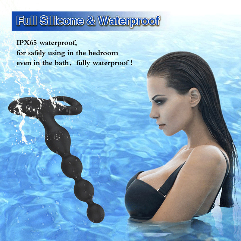 Wireless remote control prostate massager silicone anal plug