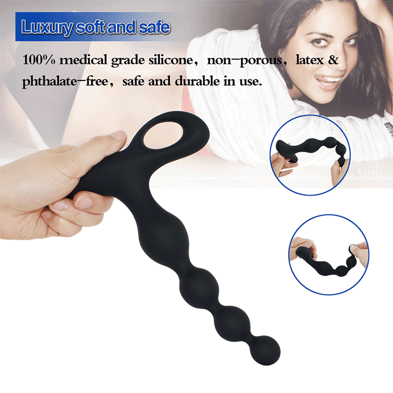 Wireless remote control prostate massager silicone anal plug