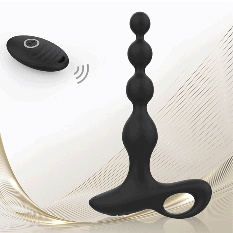 Wireless remote control prostate massager silicone anal plug