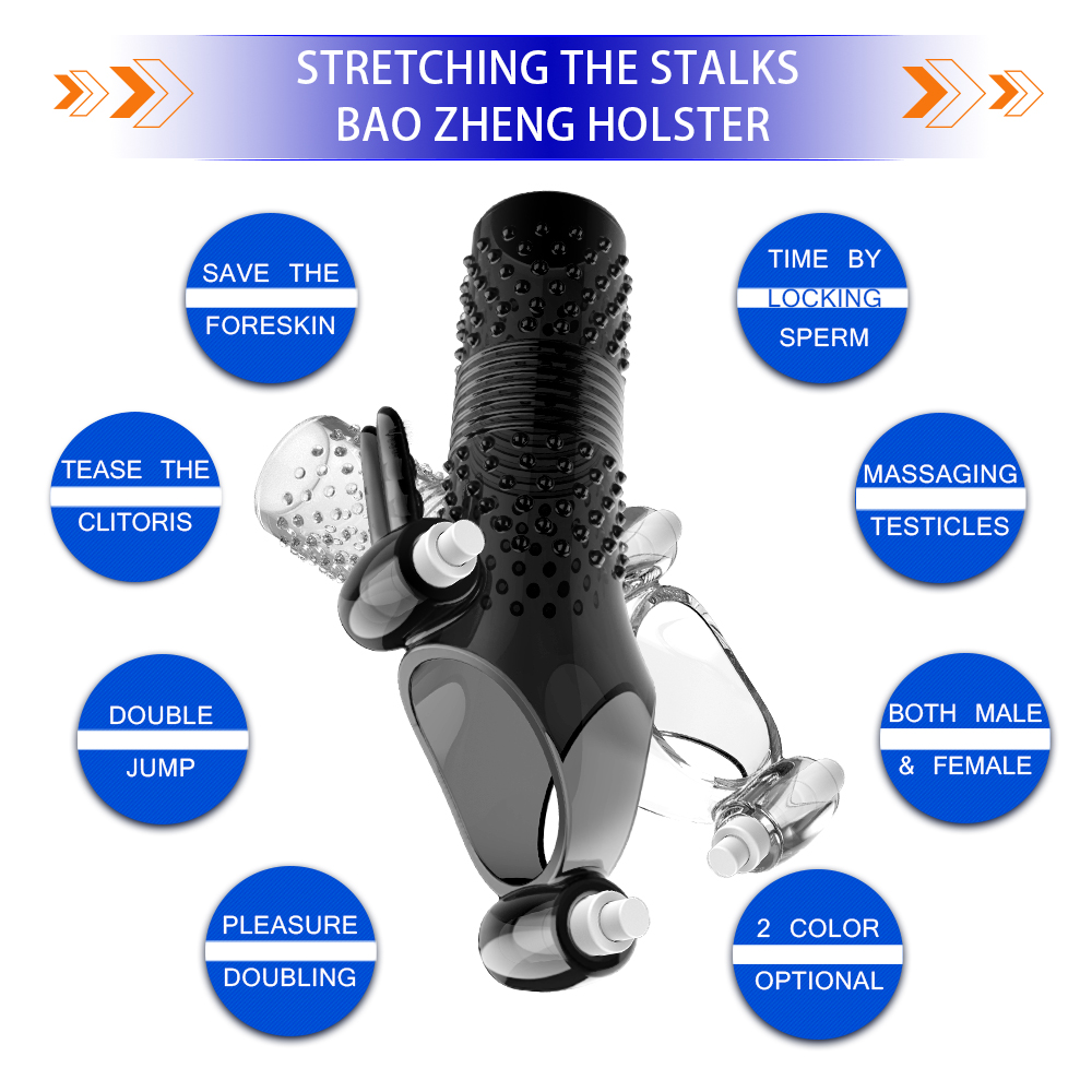 Male Foreskin Transparent Crystal Penis Condom