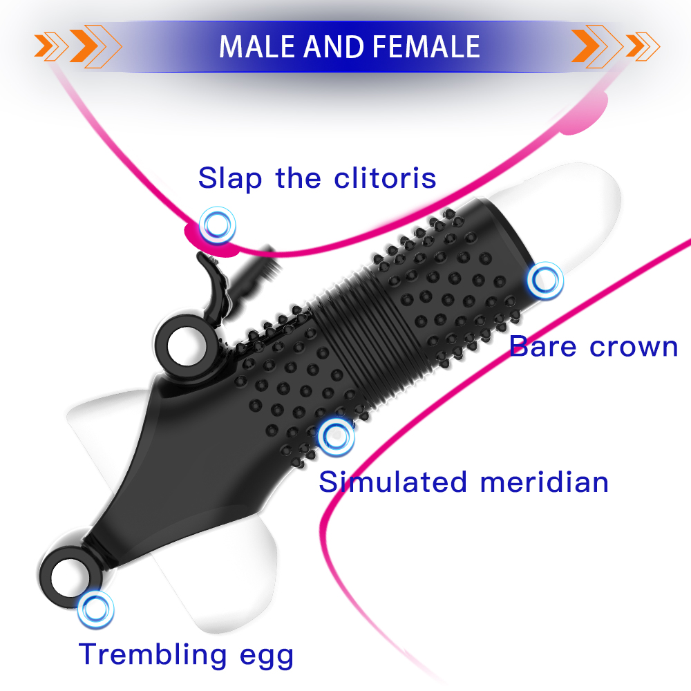 Male Foreskin Transparent Crystal Penis Condom