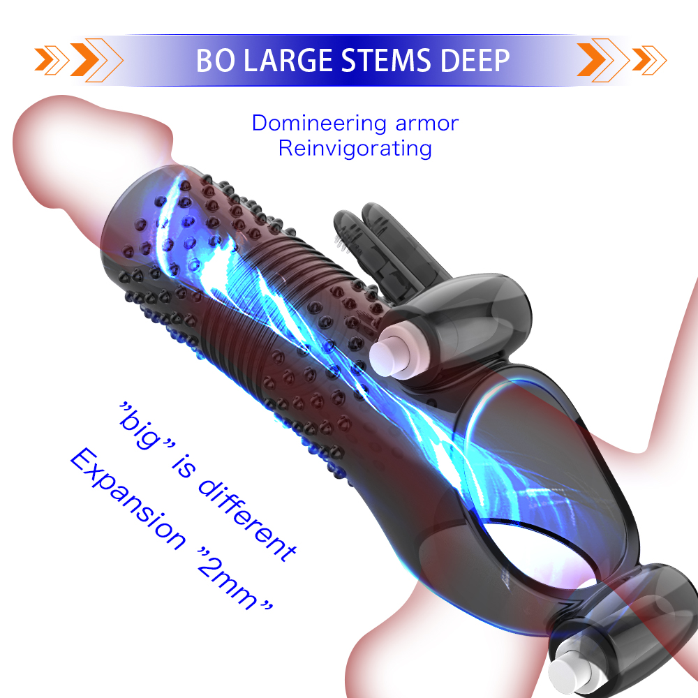 Male Foreskin Transparent Crystal Penis Condom