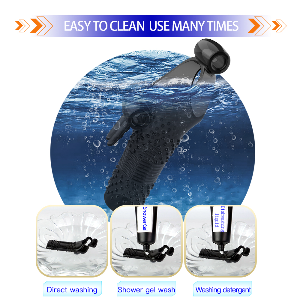 Male Foreskin Transparent Crystal Penis Condom