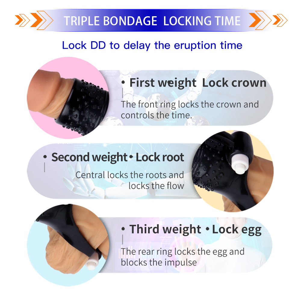 Male Foreskin Transparent Crystal Penis Condom