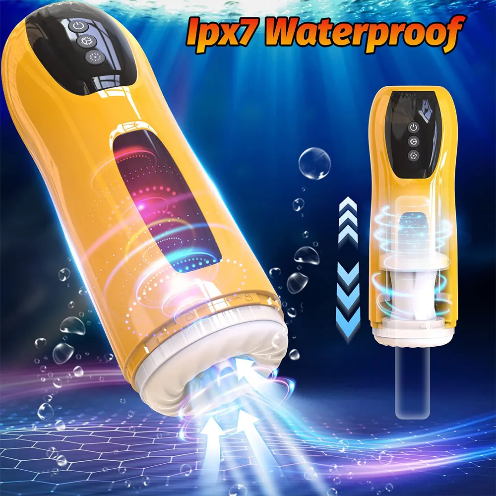 Fully Automatic Rotating And Sucking Telescopic Bumblebee Aircraft Male Masturbator