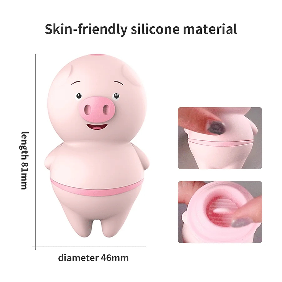 Cute Pig Tongue Licker Female Masturbator