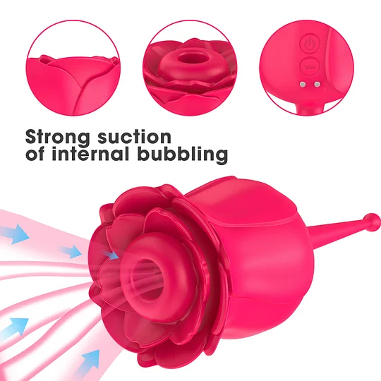 Rose Vibrater | Rose Suction Vibrator Female Masturbator