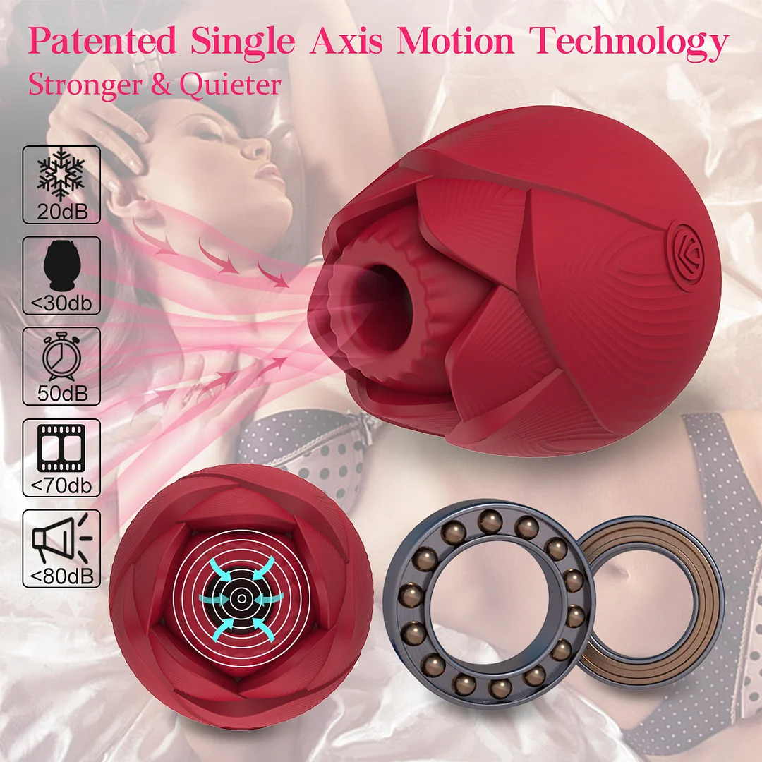 Rose Suction Vibrator Multiple Pleasure Vibrating Suction Egg Vibrator