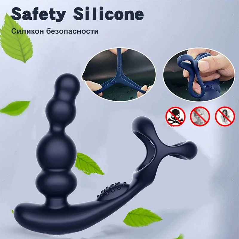 Wireless Remote Control 360° Rotating Vibrating Prostate Massager