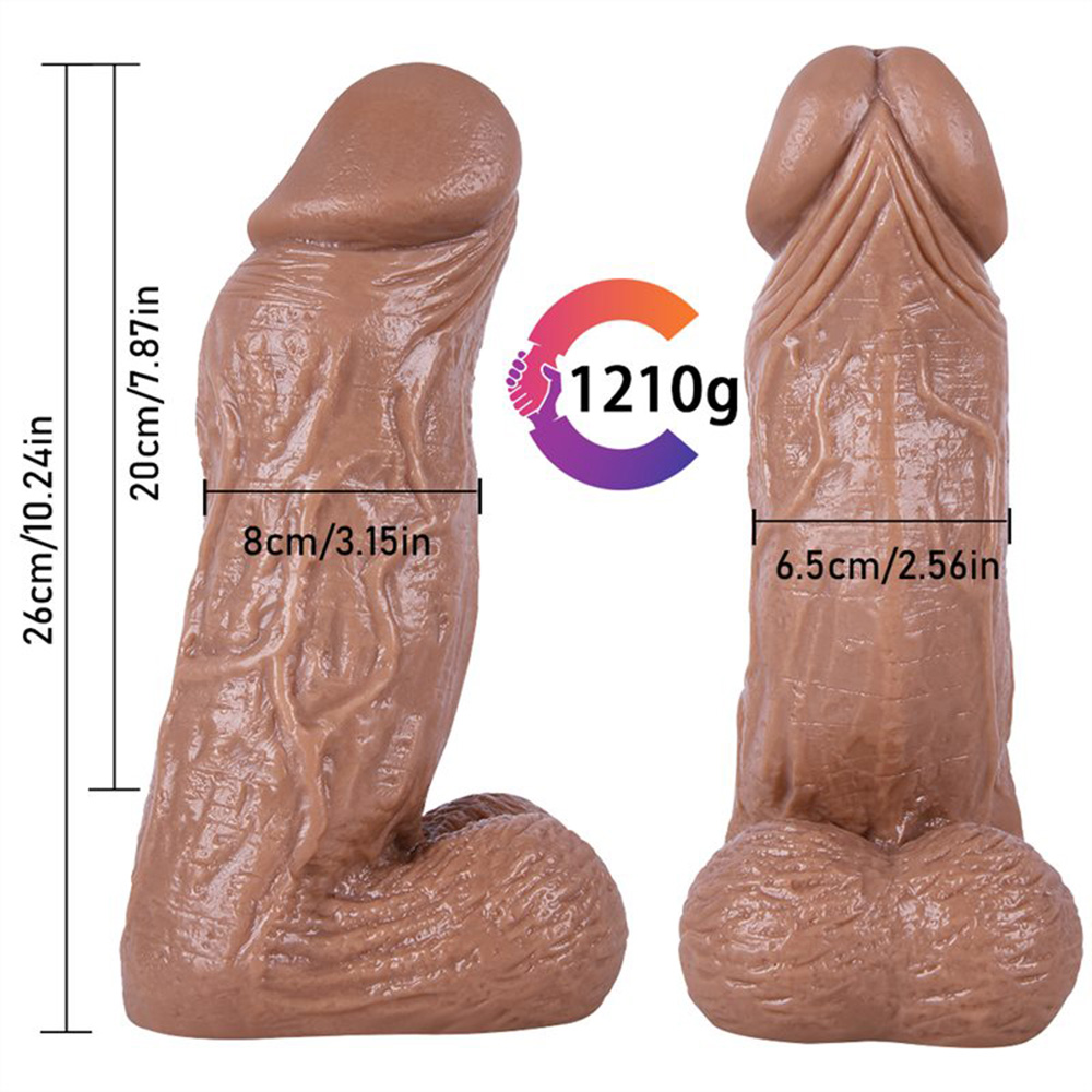 10 Inch Fat Realistic PVC Suction Cup Dildo