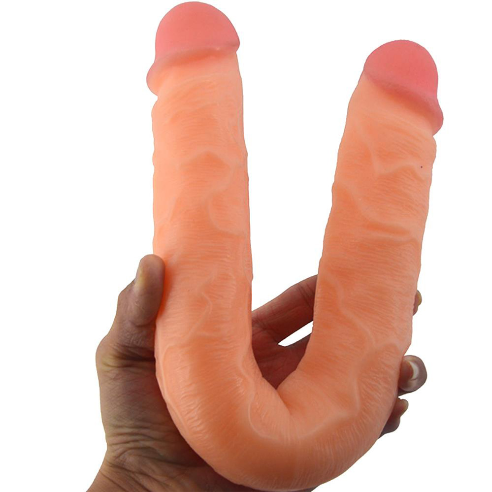 Double-Headed Artificial Anal Plug Masturbator Dildo