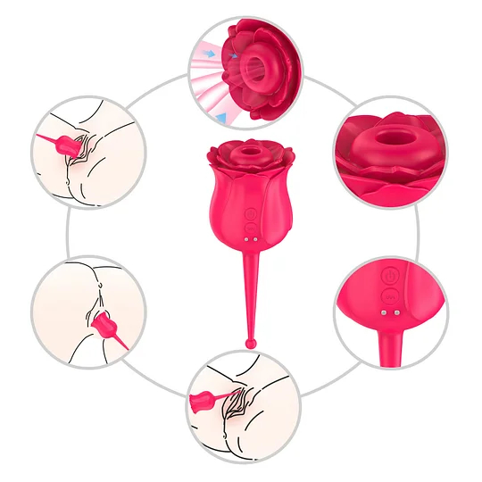 Rose Vibrater | Rose Suction Vibrator Female Masturbator