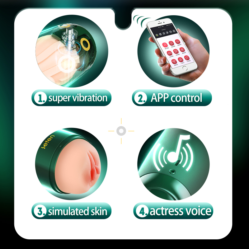 APP Control Voice Interactive Masturbation Cup