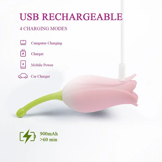 7 Vibration Mode Rose Vibrators Clitoral Stimulation & G-spot Orgasm