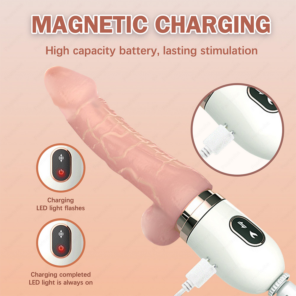 Remote Control Automatic 7-Frequency Telescopic Vibration Intelligent Heating Dildo