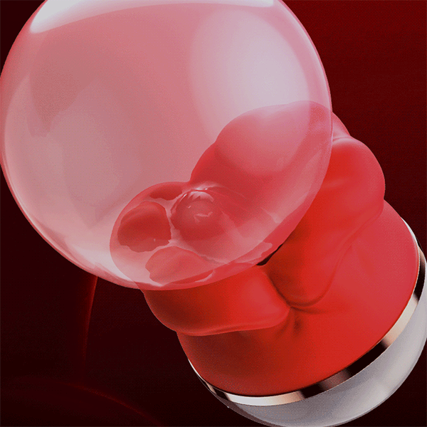 Big Mouth Rose Kiss Sucking Tongue Licking Vibrating Masturbator