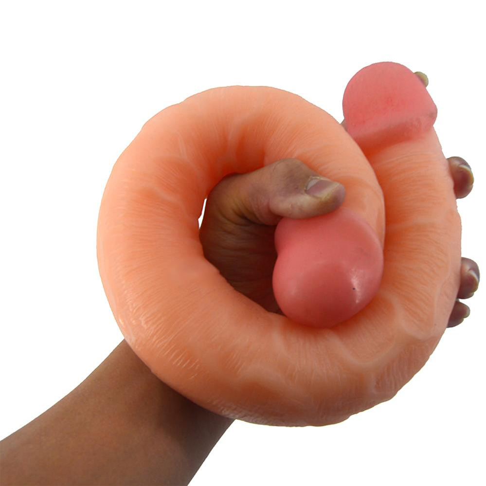 Double-Headed Artificial Anal Plug Masturbator Dildo