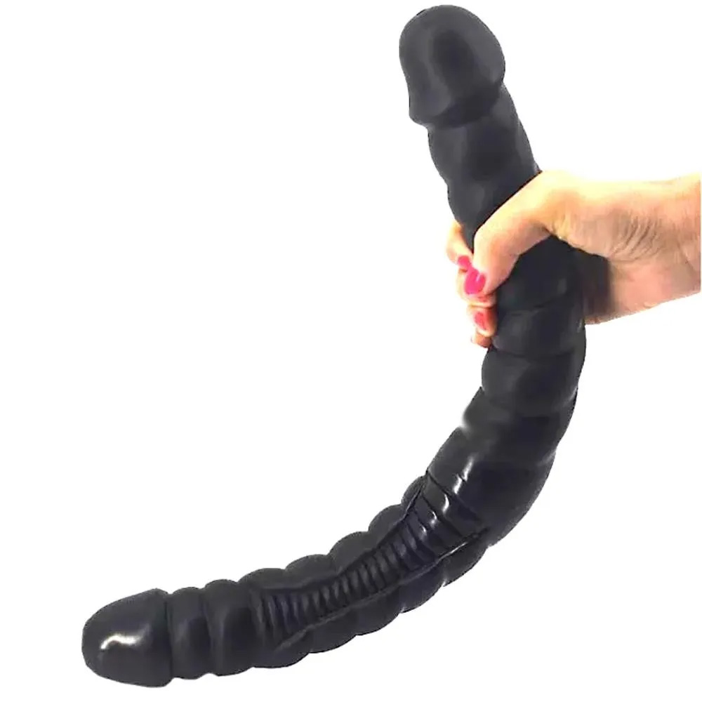 Double-Ended Extended Silicone Dildo