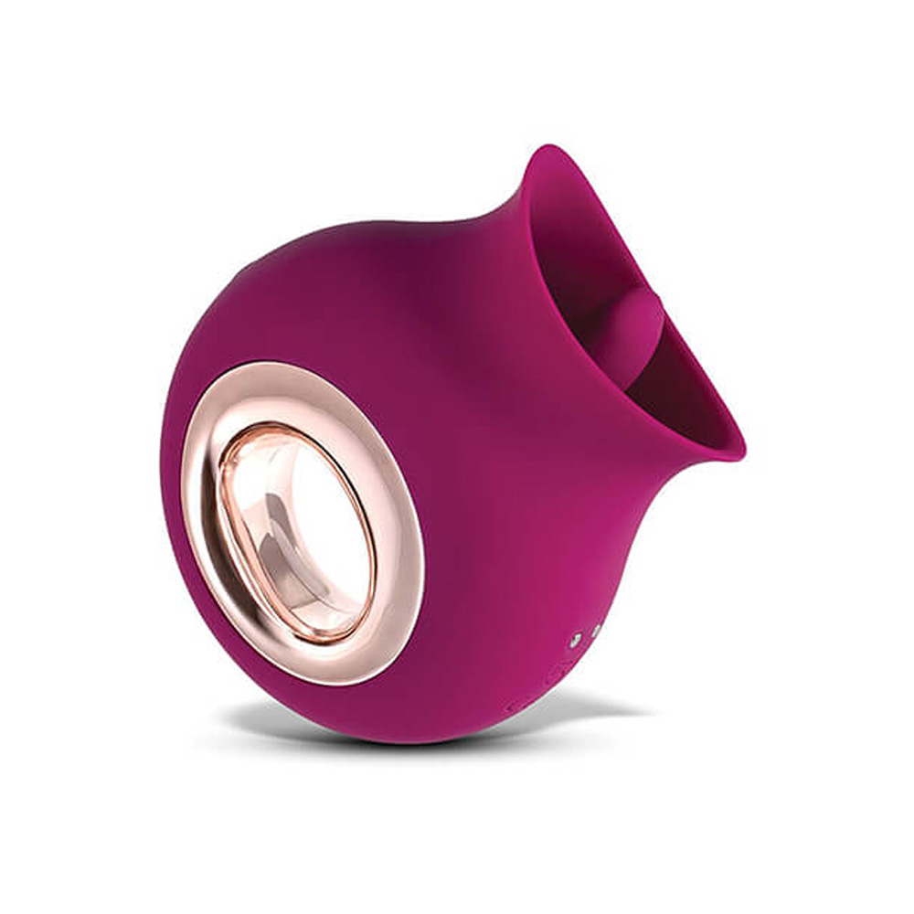 9 Vibrating & Sucking Tongue Vibrator Waterproof Rose Toy