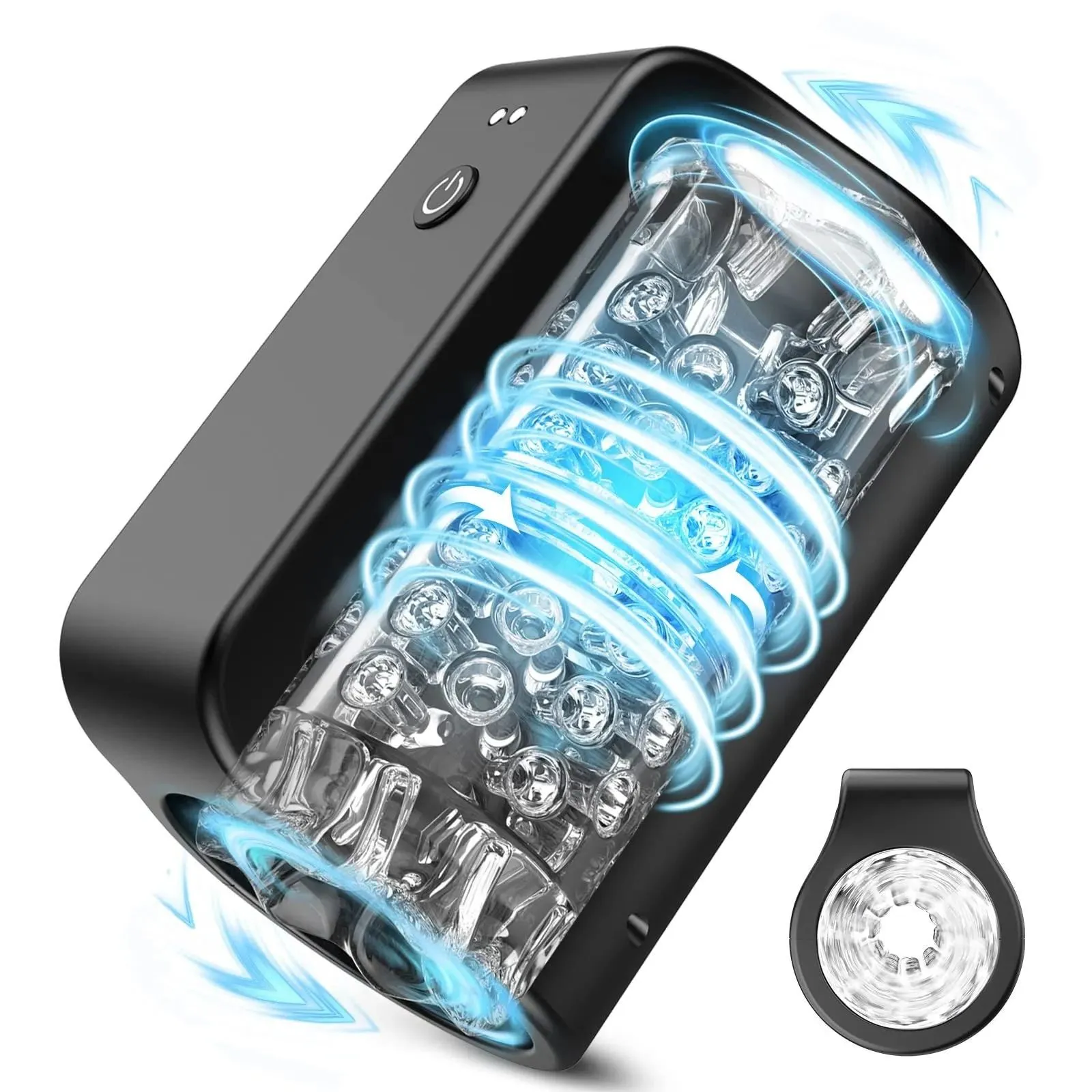 TurboPulseⅢ 7 Rotation Modes & Thrusting 2 in 1  Vibrating Male Masturbator