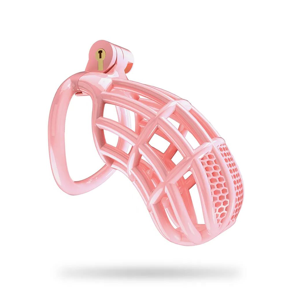 Male Chastity Device Cock - Adult Sex Toy For Male Penis Exercise With 4 Size Rings Invisible Lock And Key