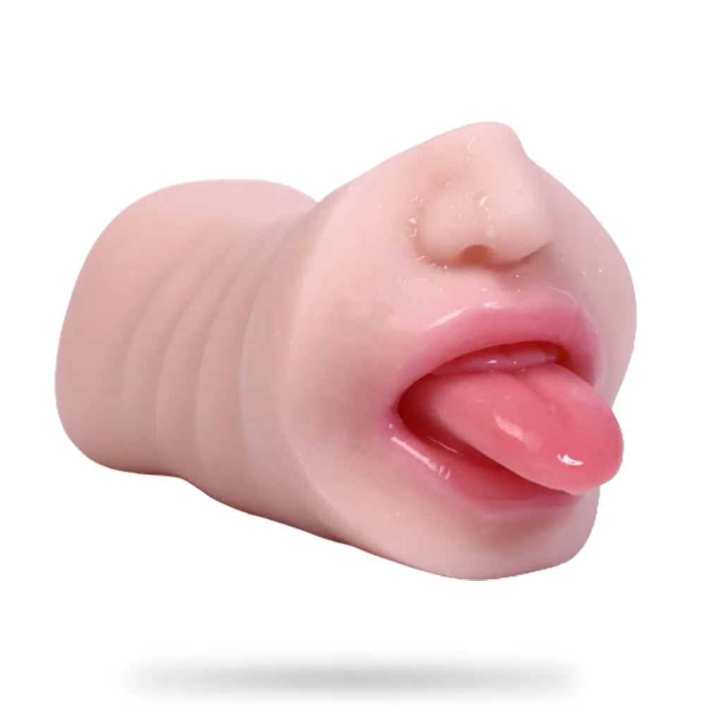 Super Soft Realistic Pocket Pussy Mouth Blowjob Masturbation