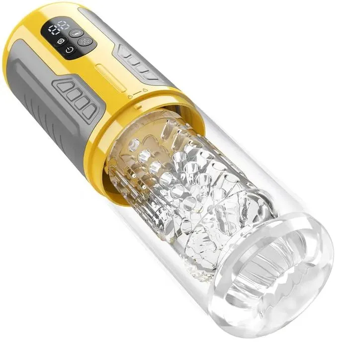 UXOL Truly Waterproof 3 In 1 Masturbation Cup 7 Thrusting Rotation Fully Male Masturbator