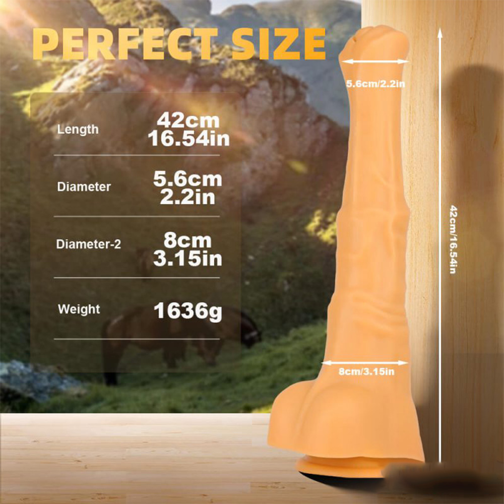 Huge Simulated Horse Suction Cup Dildo