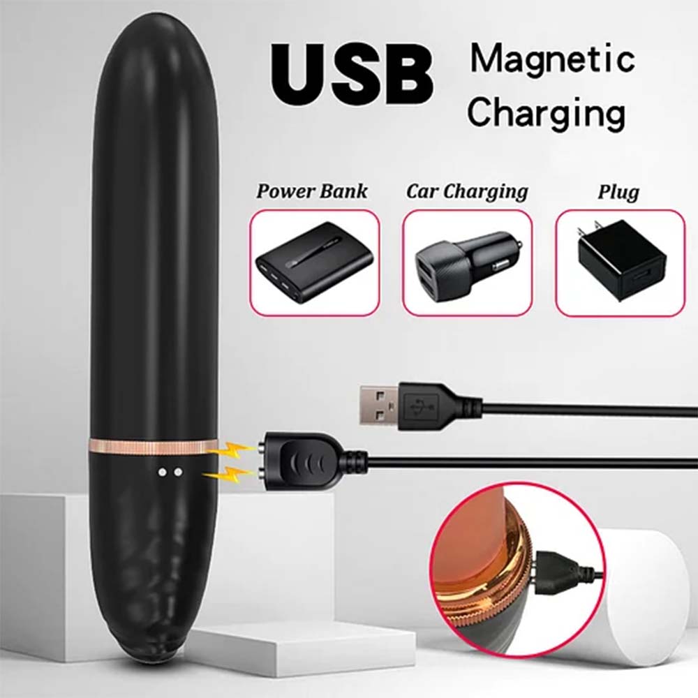 Hands-Free 2-In-1 Fully Automatic Telescopic Vibrating Dildo