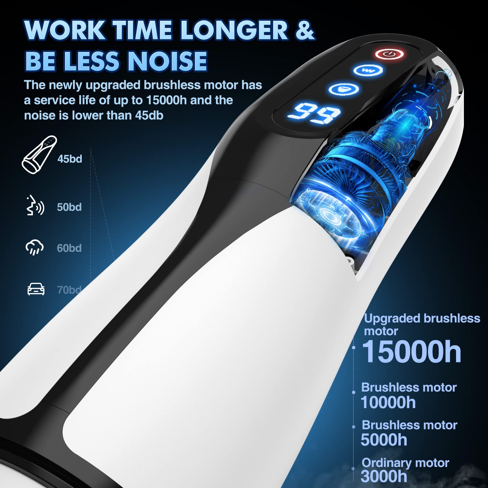 9 Suction & Vibration Heating Blowjob Automatic Male Masturbator