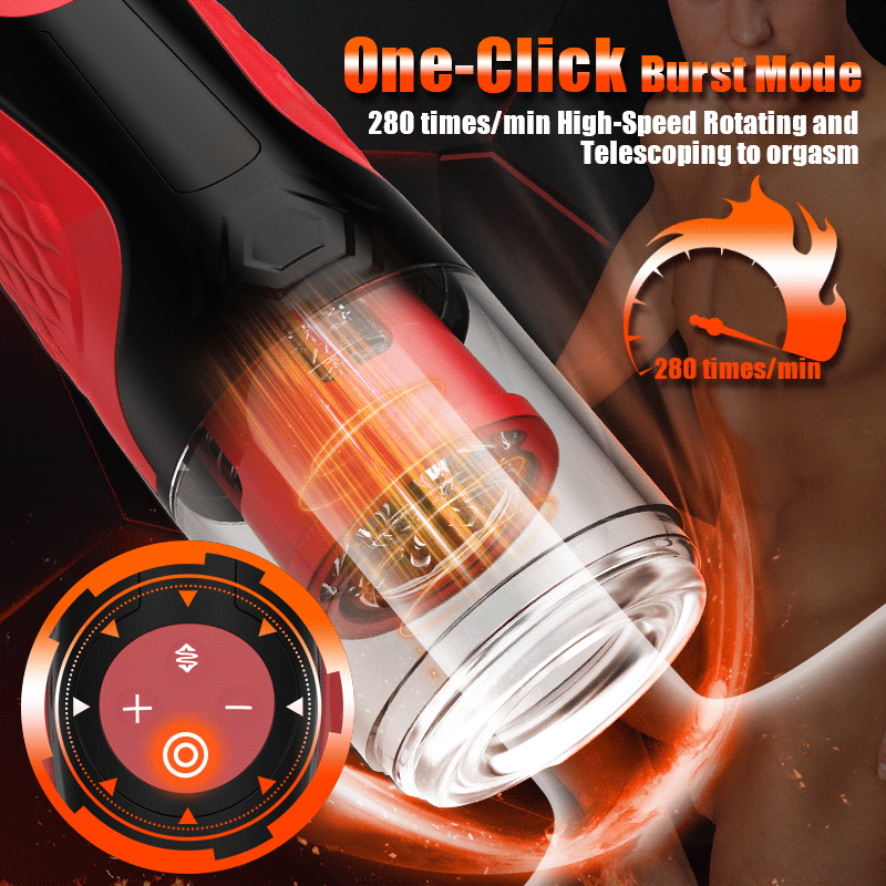 Advance Telescopic Rotation Masturbation Cup