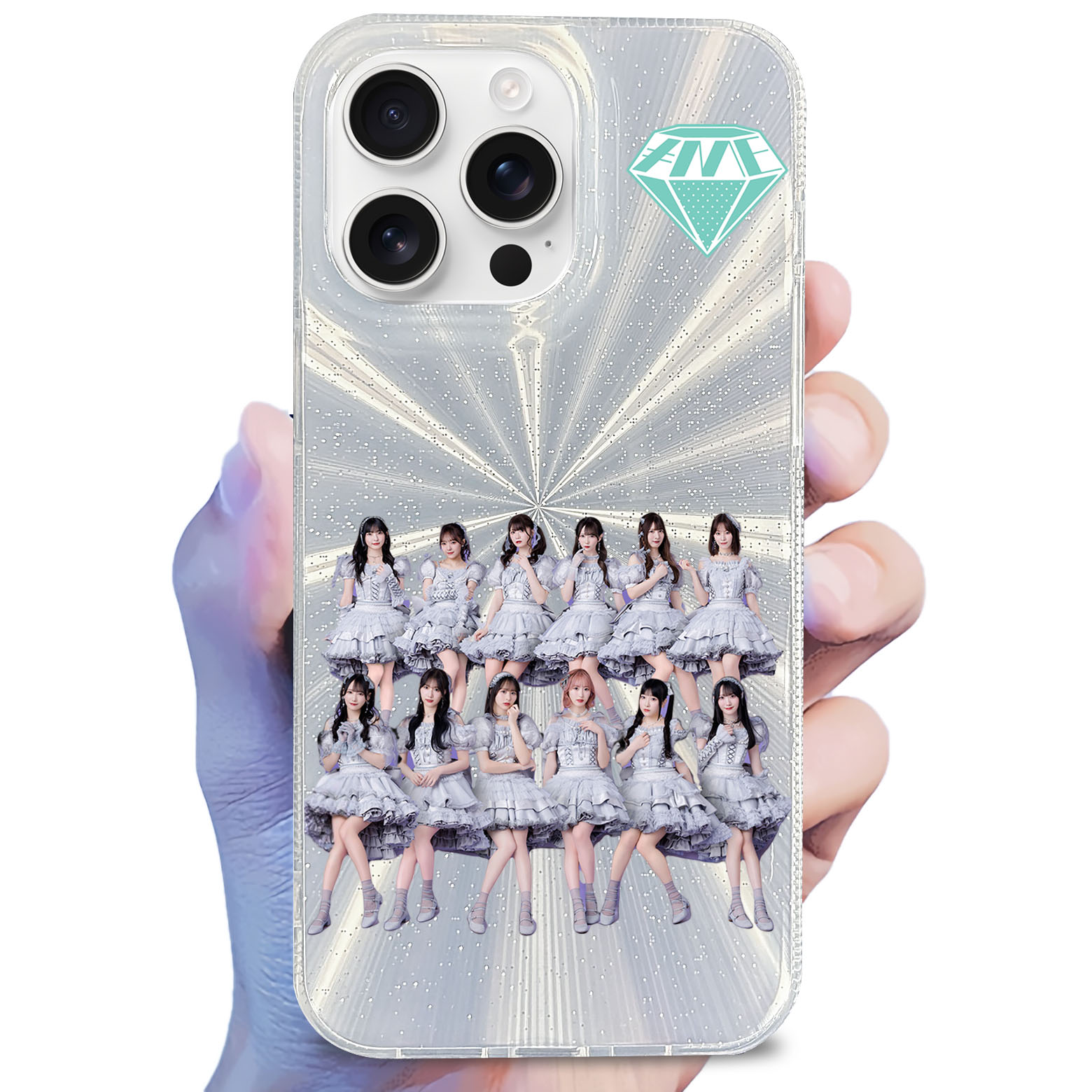 オーロラレーザーグラデーションスマートフォンケース【≠ME/モブノデレラ/神様の言うとーり!】-YITOTO™推し活がもっと楽しくなる