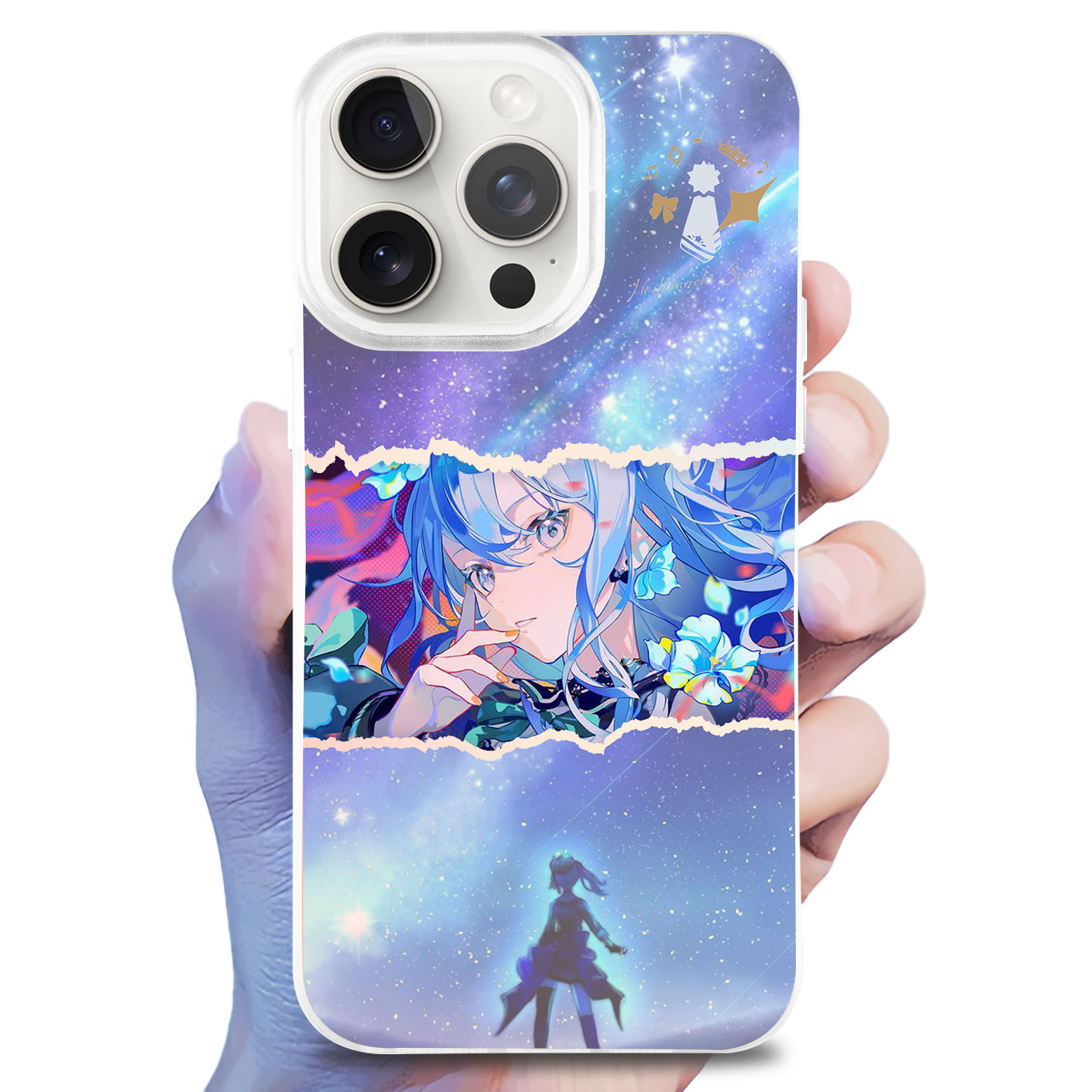 レーザーグラデーションスマートフォンケース【星街すいせい】-YITOTO™推し活がもっと楽しくなる