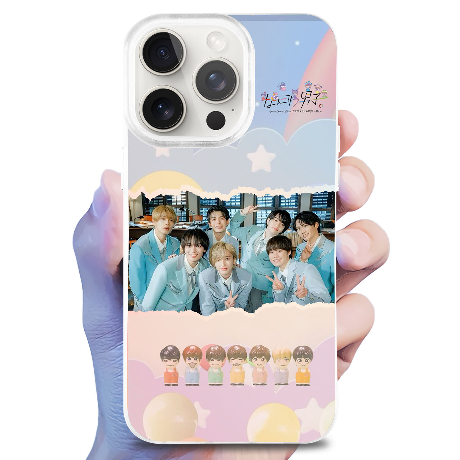 レーザーグラデーションスマートフォンケース【なにわ男子/ギラギラサマー】-YITOTO™推し活がもっと楽しくなる