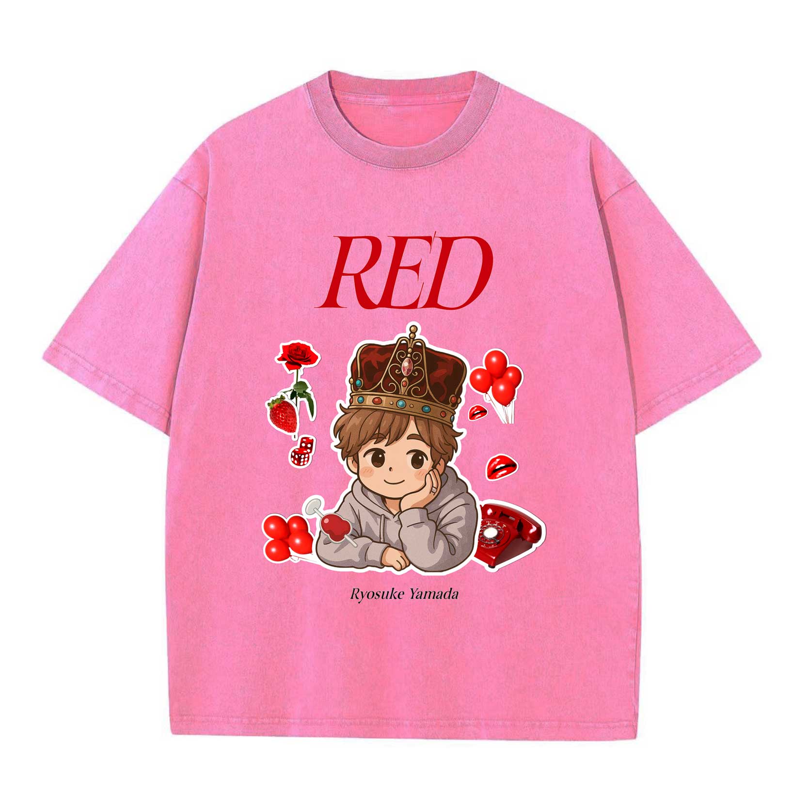 厚手エイジング加工Tシャツ・長袖スウェット【Hey!Say!Jump/山田涼介Ryosuke Yamada】