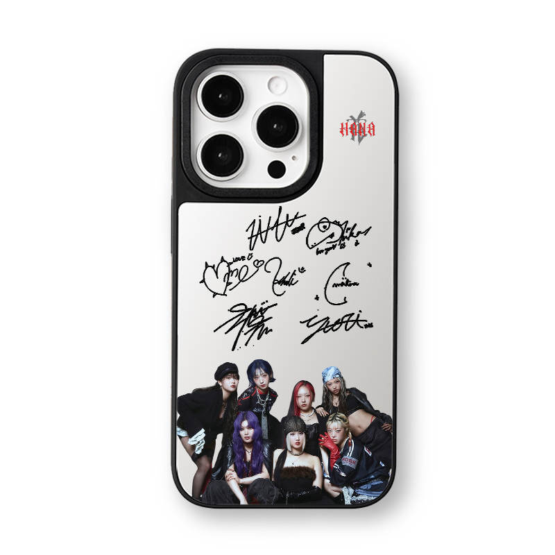 マットバンパー×ミラー スマホケース【HANA/Bloom】